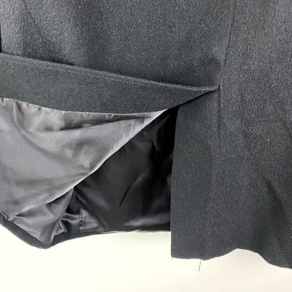 Chaps 100% Camel Hair Blazer Suit Jacket Men's Size 46R Black Single-Breasted - Picture 13 of 15